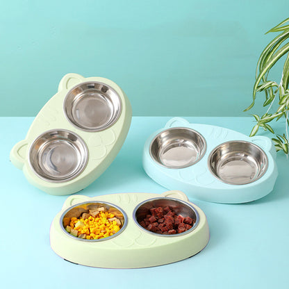 Stainless Steel Bowls With Non-Slip Resin