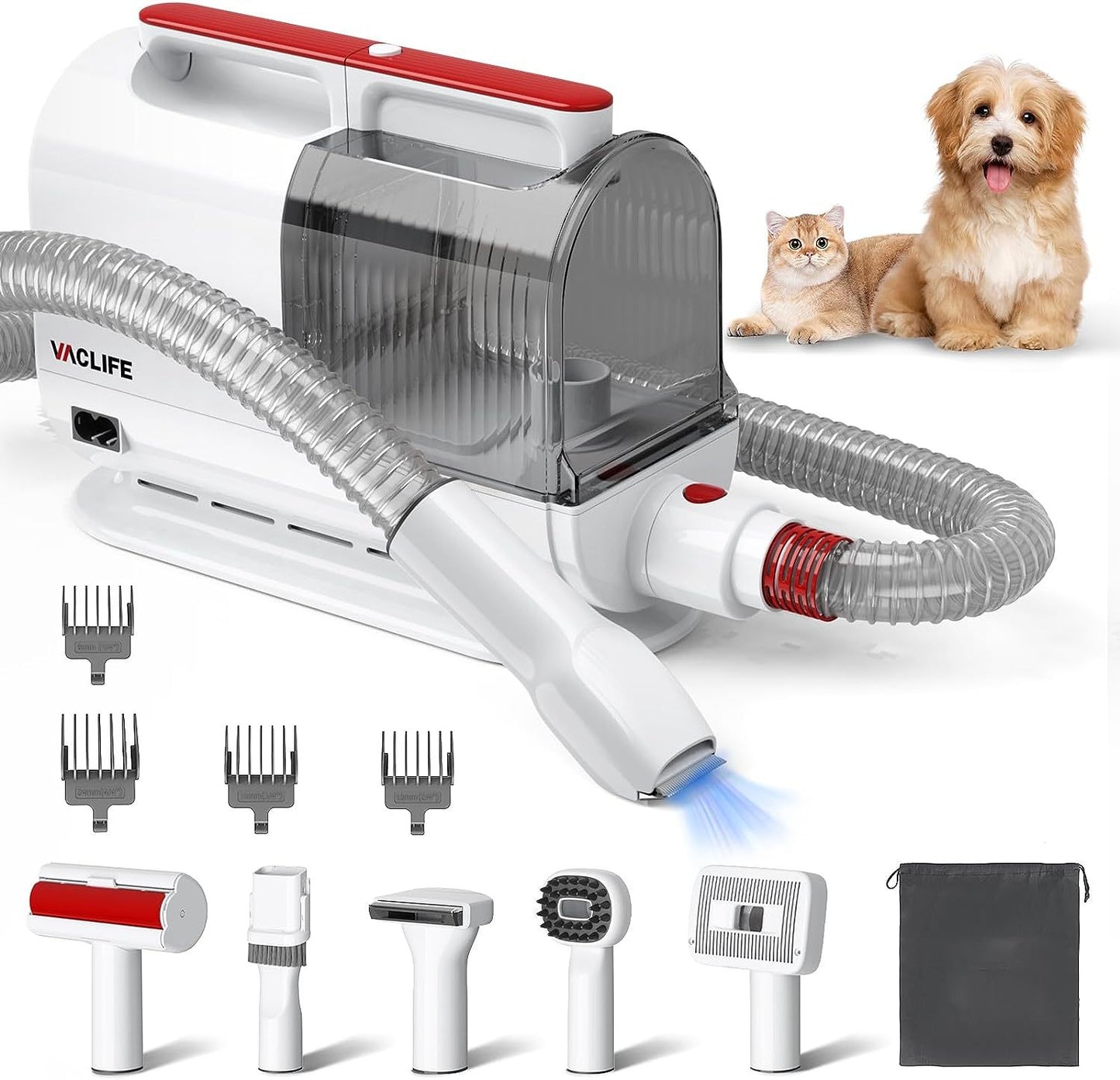 Multipurpose Vaccum Dog Grooming Kit