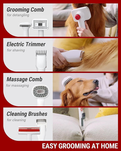 Multipurpose Vaccum Dog Grooming Kit