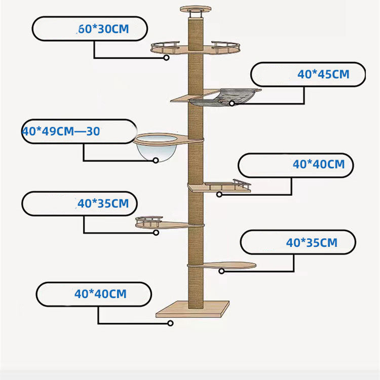 Column Climbing Frame - For Cats